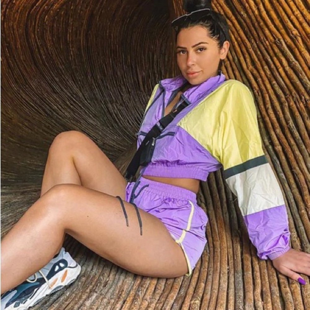 Fashion Nova Making A Statement Lounge Set - Purple/Combo - Picture 2 of 10